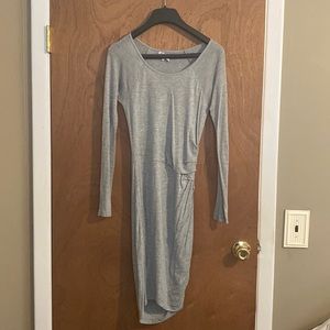 State Long Sleeve Cotton Midi Dress